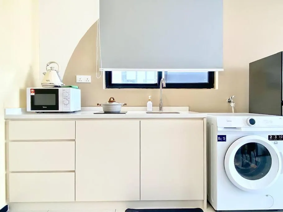 Urban Suites #Soft Creamy #Infinity Pool #Local Neighbourhood #4Pax #2Br 2Bath #2Queen #Quality Well Maintained #Private Host Jelutong Malaysia